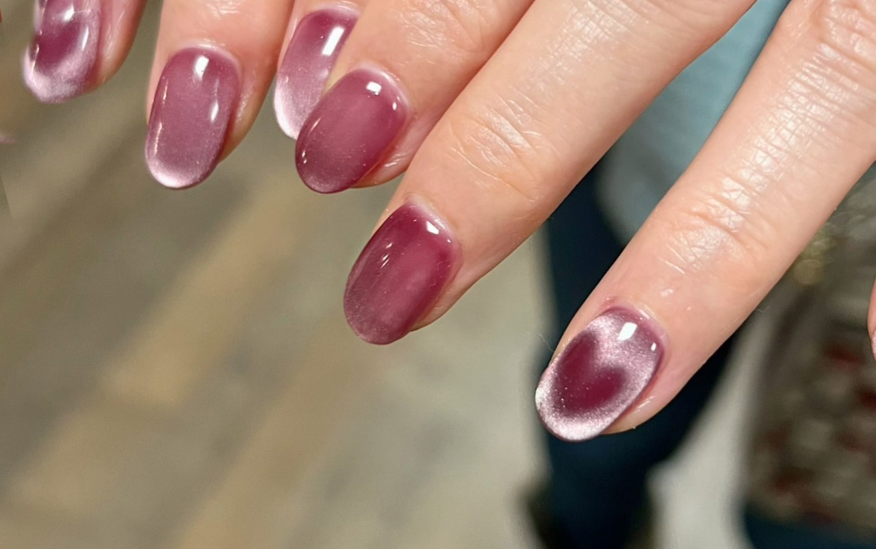 2024♡ハートマグネットネイル 